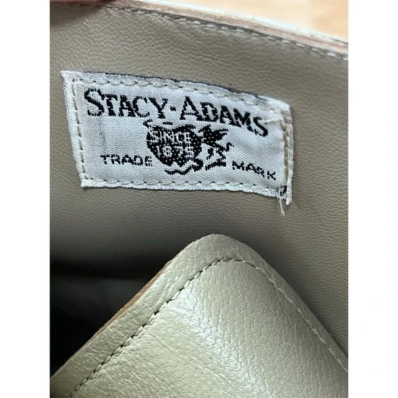 Stacy Adams Madison Cap Toe Leather Boots in Taupe, Mens Size 15 NEW - Picture 7 of 14